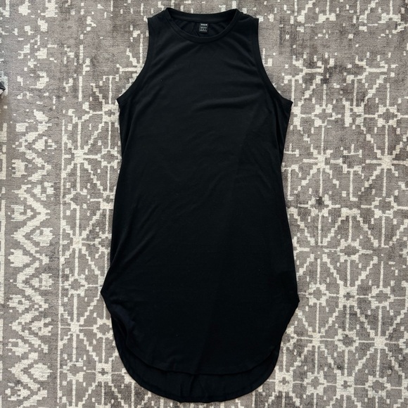 SHEIN Dresses & Skirts - SHEIN Classic Black Sleeveless Dress Curved Hem - Coverup casual sexy